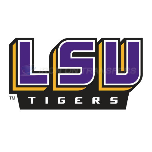 LSU Tigers Logo T-shirts Iron On Transfers N4924 - Click Image to Close